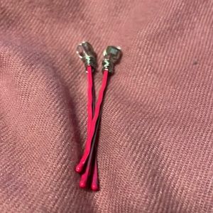 Pretty Handmade Wired Bead Hot Pink Hairpins Gorgeous Multifaceted Square Beads